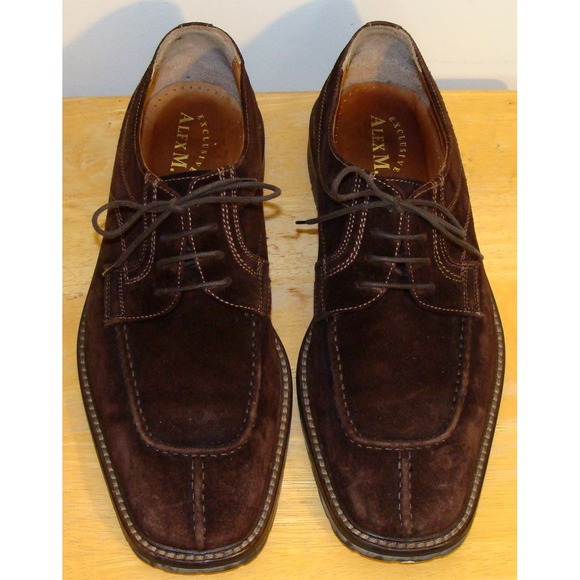 SAG VERA GOMMA ALEX M. BROWN SUEDE LACE UP OXFORD SHOES SIZE 10DDB1